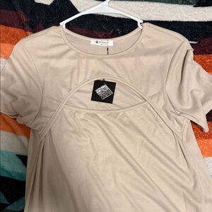 Beige BOMBOM Women's Top